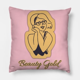 Beauty gold Pillow