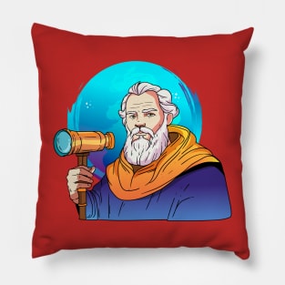 Galileo Galilei Cartoon Pillow