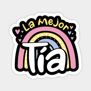 La Mejor Tía - Colorful design Magnet