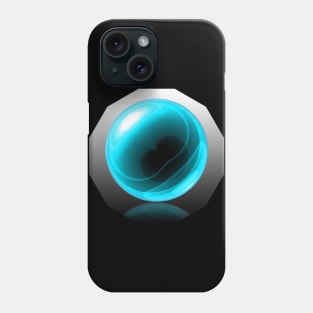 Light Blue Glass Orb Phone Case