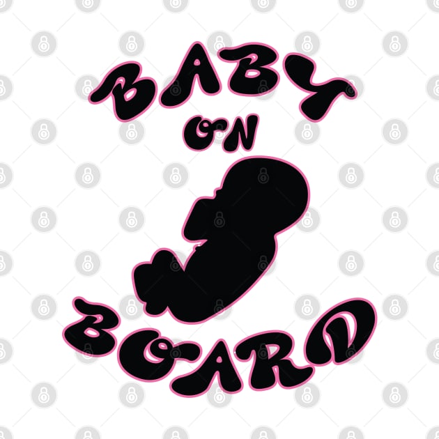 Baby On Board Funny Pregnancy Slogan by Harlake