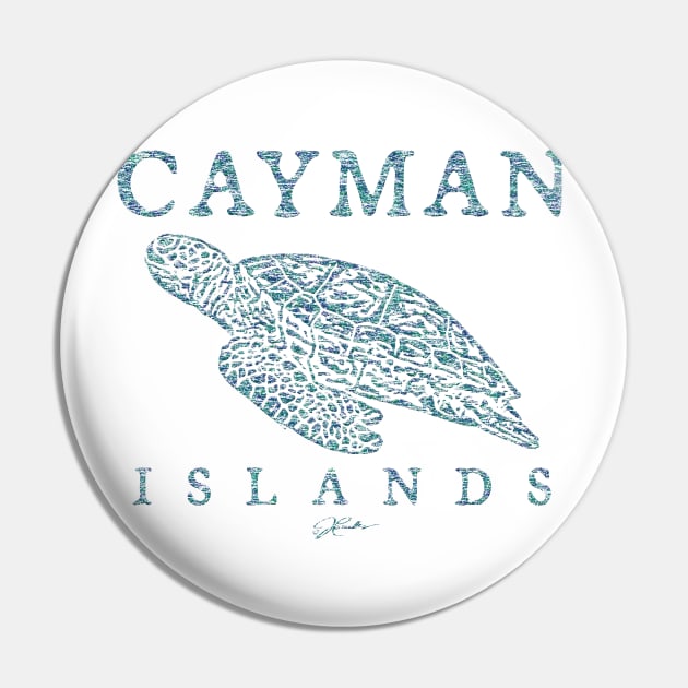 Cayman Islands Gliding Sea Turtle Pin by jcombs