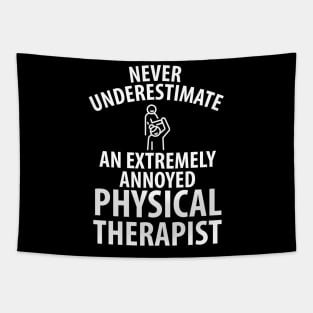 physiotherapist physical therapy gift saying funny Tapestry