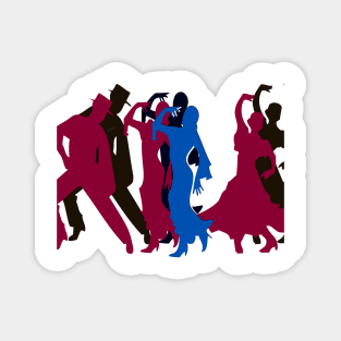 flaming flamenco 2 Magnet