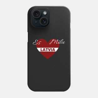 Es mīlu latvia latviju latvija latviski latvian Phone Case