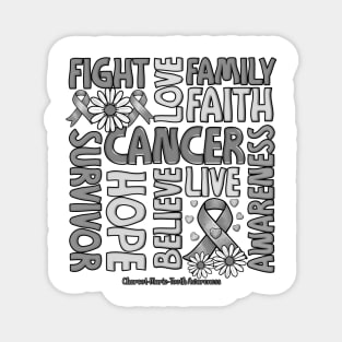 Charcot-Marie-Tooth Awareness - Fight love survivor ribbon Magnet