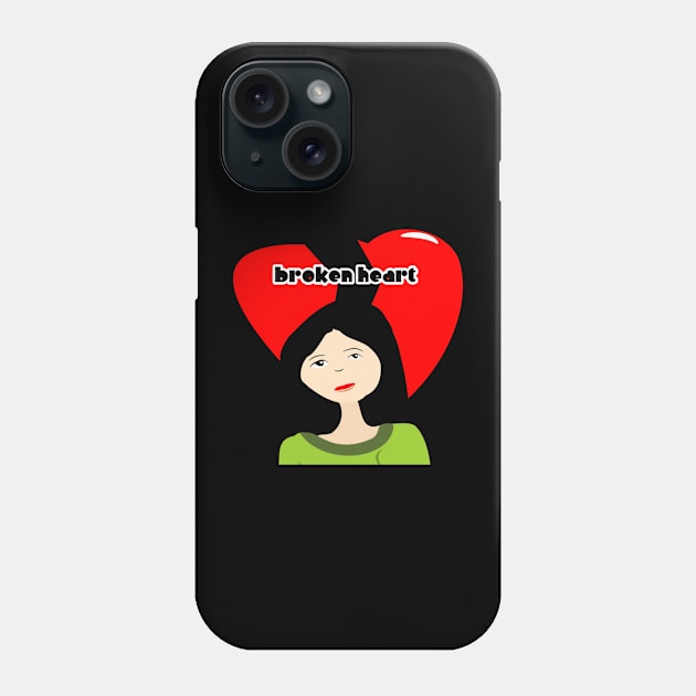 Broken Heart - Unbreakable Spirit Phone Case by Pieartscreation