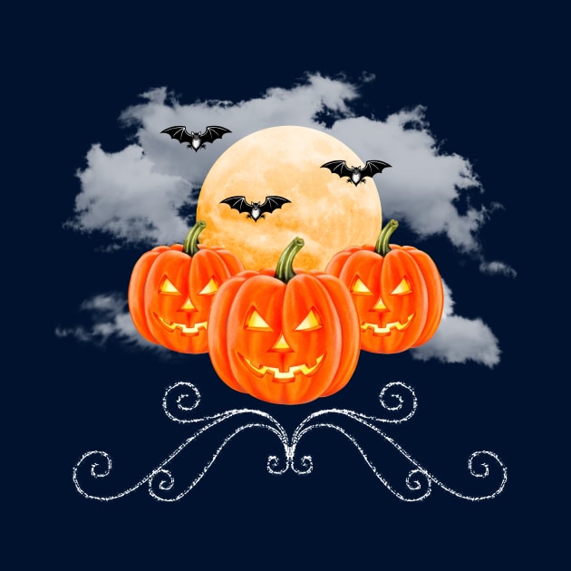 Moonlit Pumpkins by Colette