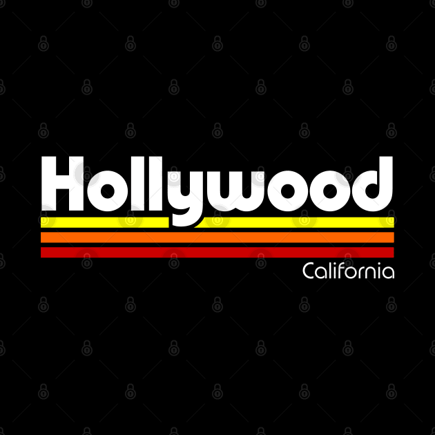 Retro Hollywood California by Styleuniversal