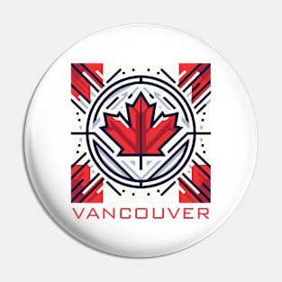 Vancouver BC Canada Flag Pin