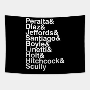 Brooklyn Nine-Nine Helvetica List Tapestry