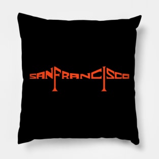 San Francisco Bridge Giants Colors Pillow