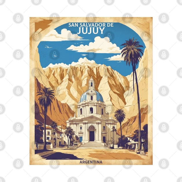 San Salvador de Jujuy Argentina Vintage Tourism Poster by TravelersGems