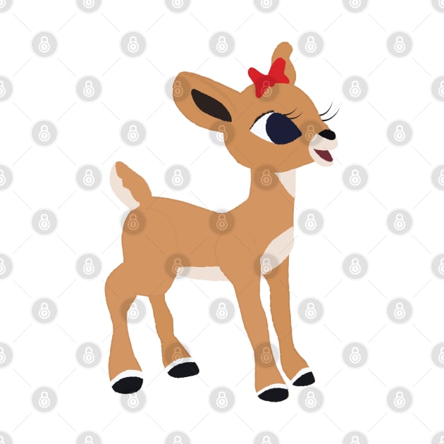 Classic Christmas Clarice the Reindeer © GraphicLoveShop by GraphicLoveShop