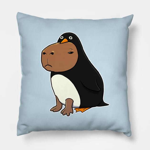 Capybara Penguin Costume Pillow by capydays