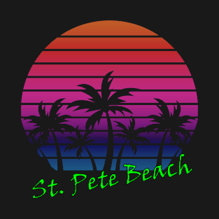 St. Pete Beach Retro Vintage Sunset T-Shirt