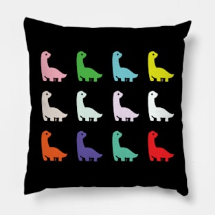 Vibrant Dinosaurs Pillow