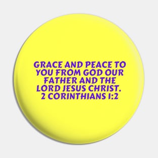 Bible Verse 2 Corinthians 1:2 Pin