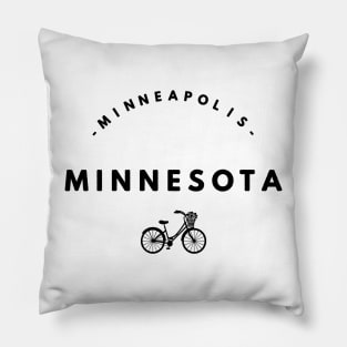 Bike Minnesota Minneapolis Pillow