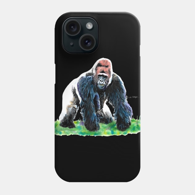 Silverback Gorilla 2 Phone Case by lucafon18