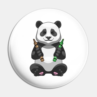 Panda Pupil Crayons School Pin