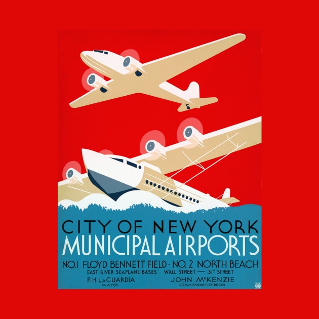 City of New York Municipal Airports, Floyd Bennett Field - North Beach by rocketshipretro