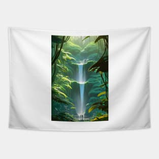 Waterfalls in a Forest - Lovers Tapestry