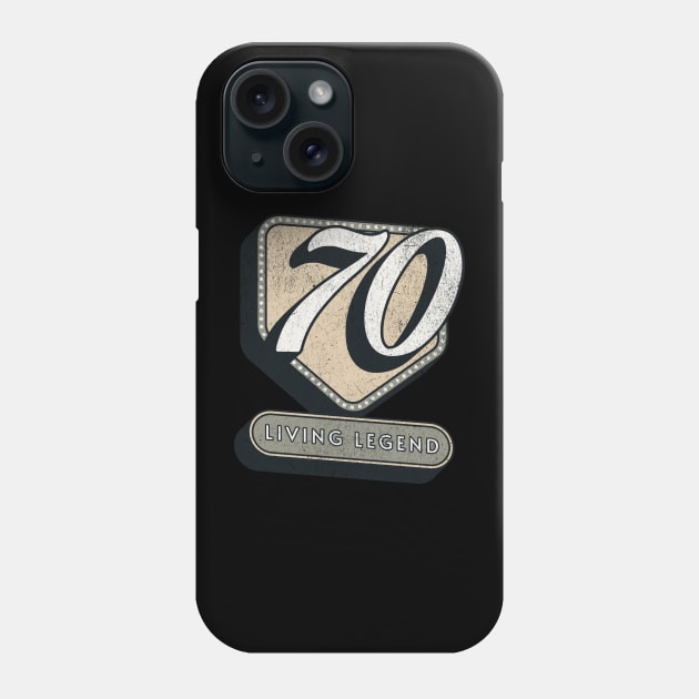 70th Birthday Gift Ideas for grandpa and grandma Phone Case by MEWRCH