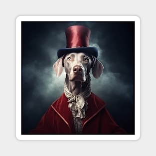 The Magician Dog Magnet