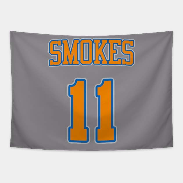 Frankie Smokes Shirsey Tapestry by The Knicks Wall