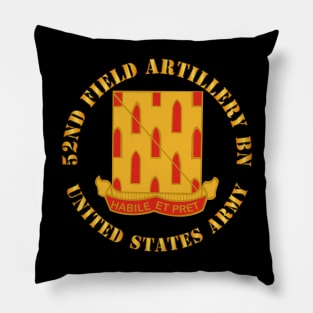 52nd Field Artillery Battalion - US Army Pillow