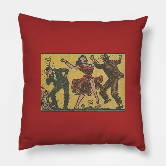 Dancing Queen tires them out! Pillow by Comic Dzyns