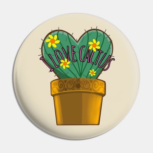 I love cactus Pin
