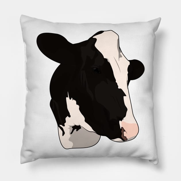 Cow Pillow by Sticker Steve