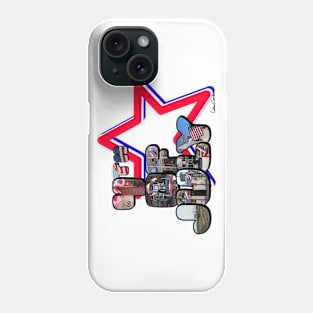 4th Of July Big Letter Star Phone Case