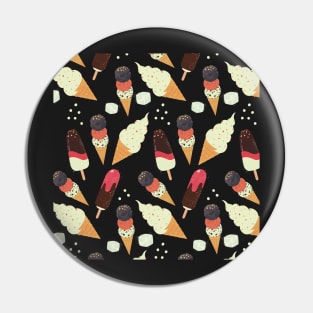 Pattern with the yummiest ice cream cones and popcicles Pin