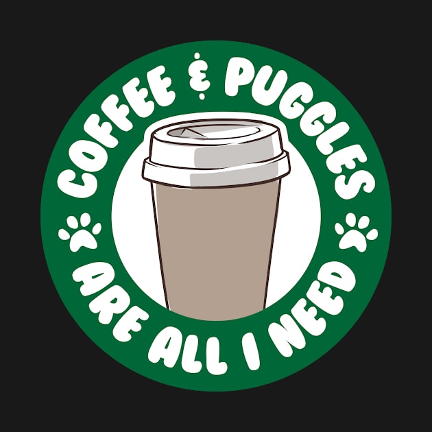 coffee puggle by CurlyDesigns
