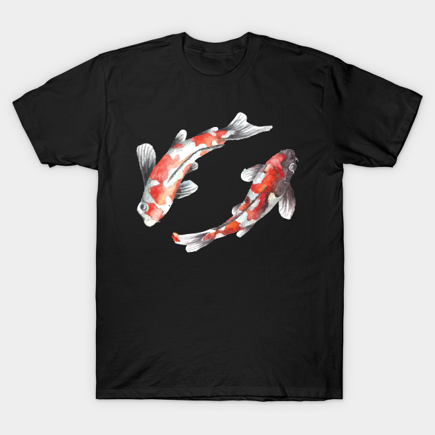 Asian Culture Japanese Koi Fish Japan Carp in the Pond - Koi - T-Shirt