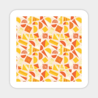 Squares, Rectangles, and Circles Collage Magnet