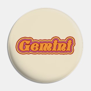 Zodiac Gemini Pin