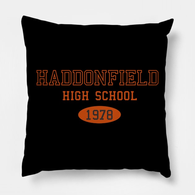 Haddonfield high Pillow by DreadfulThreads