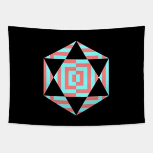 Artistic Star shaped design Tapestry