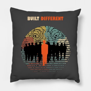 Built Different Graphic Shirt Pillow