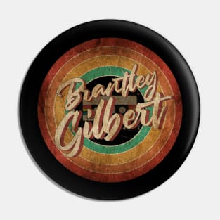 Brantley Gilbert Vintage Circle Art Pin