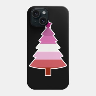 Christmas Tree LGBT Flag Lipstick Lesbians Phone Case