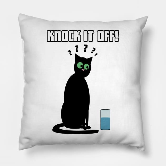 Confused Cat Pillow by SPACE ART & NATURE SHIRTS 