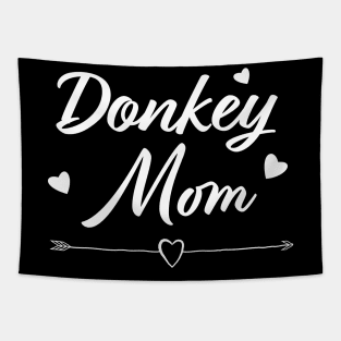 Donkey Mom Hearts Love Female Farming Animals Gift Tapestry