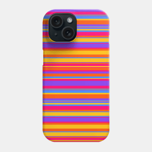 Orange, Pink and Purple Stripes Phone Case