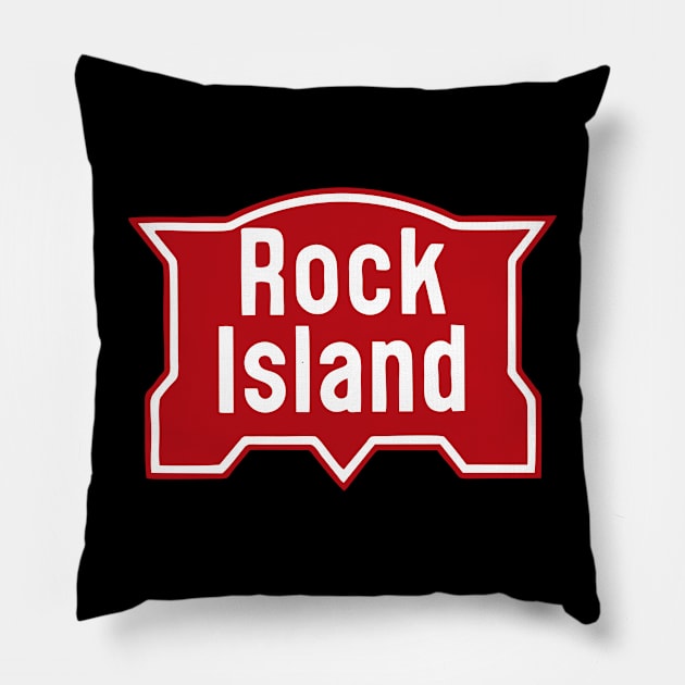 Rock Island Railroad Pillow by Raniazo Fitriuro