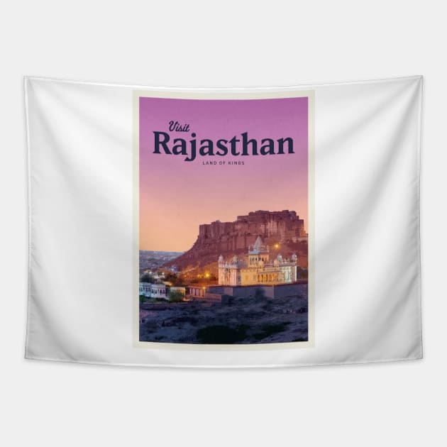 Visit Rajasthan Tapestry by Mercury Club